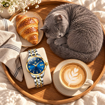 OLEVS 2906 two-tone watch - lifestyle 1