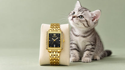 OLEVS 9995 rectangle watch - lifestyle 1
