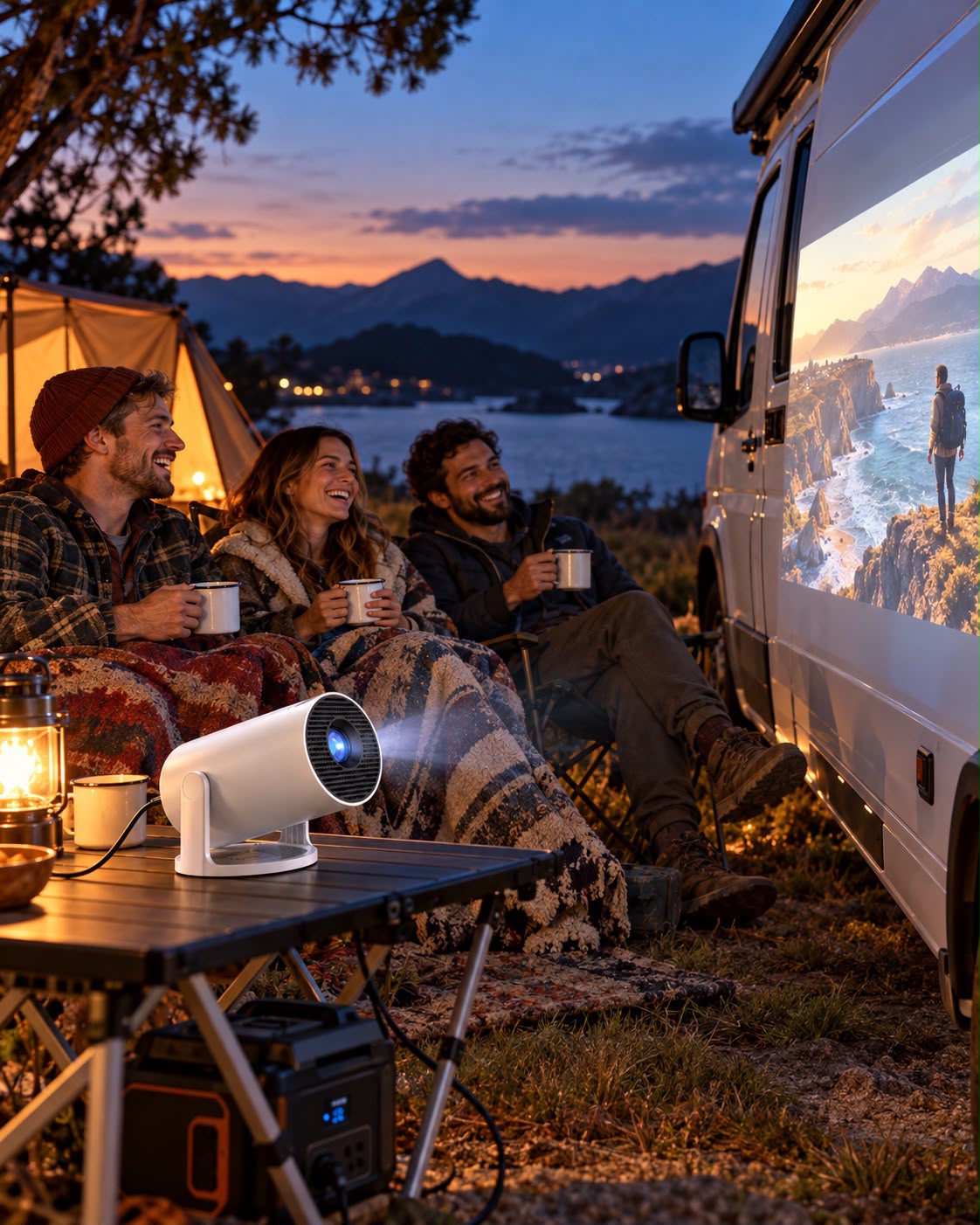 Magcubic HY300 Pro projector - lifestyle 1