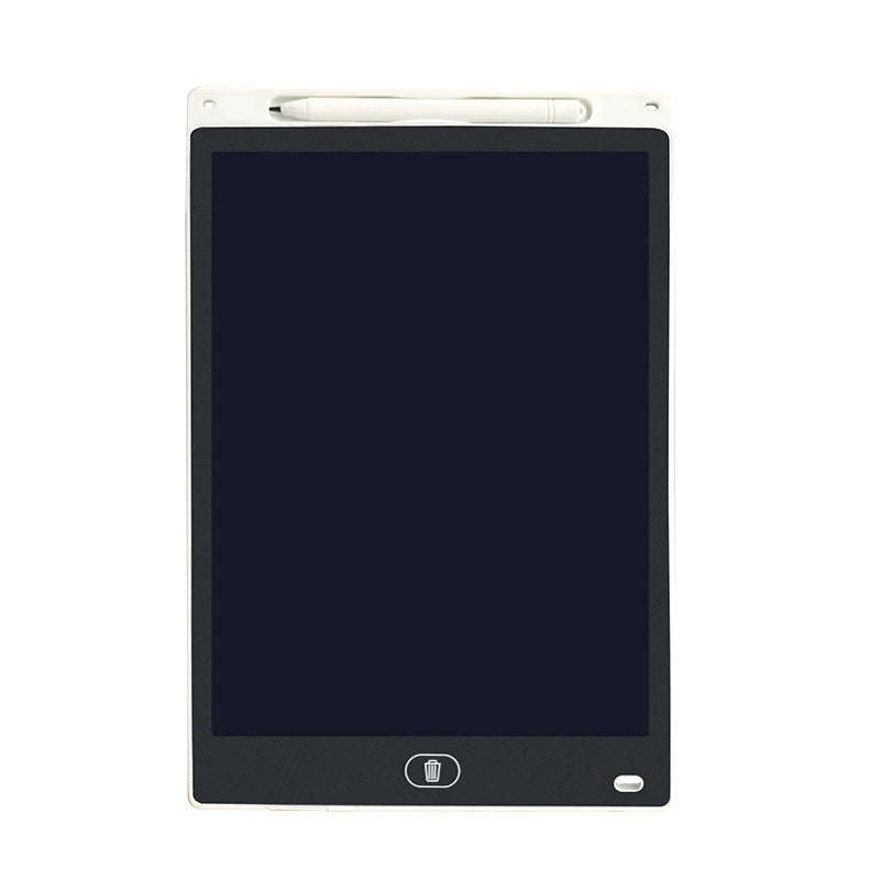 Kids Rechargeable LCD Drawing Tablet - White-12in-Color