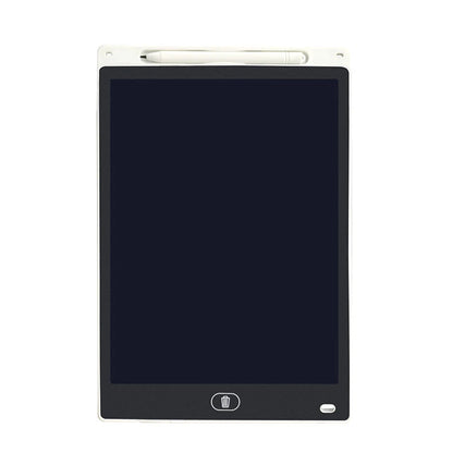 Kids Rechargeable LCD Drawing Tablet - White-12in-Color
