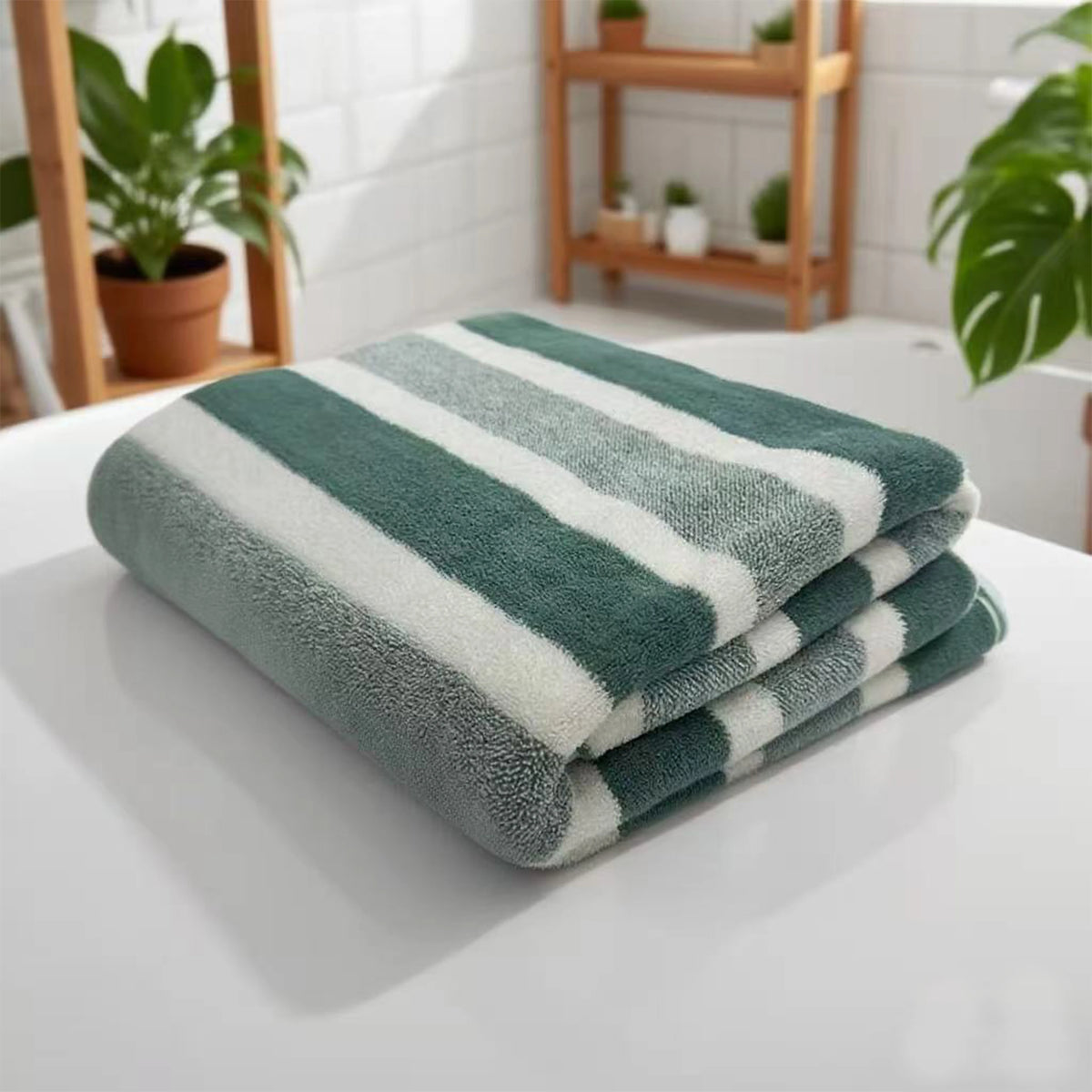 Strong 1-pack Thick Bath Towel - Greenbathtowel