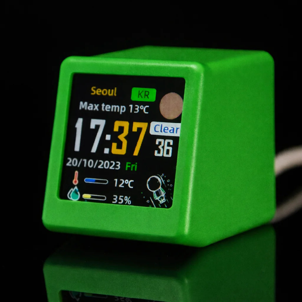 Geekmagic Cool Wifi Desktop Weather - Ultra-Green