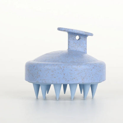 Silicone Shampoo Brush Body Massage - Blue