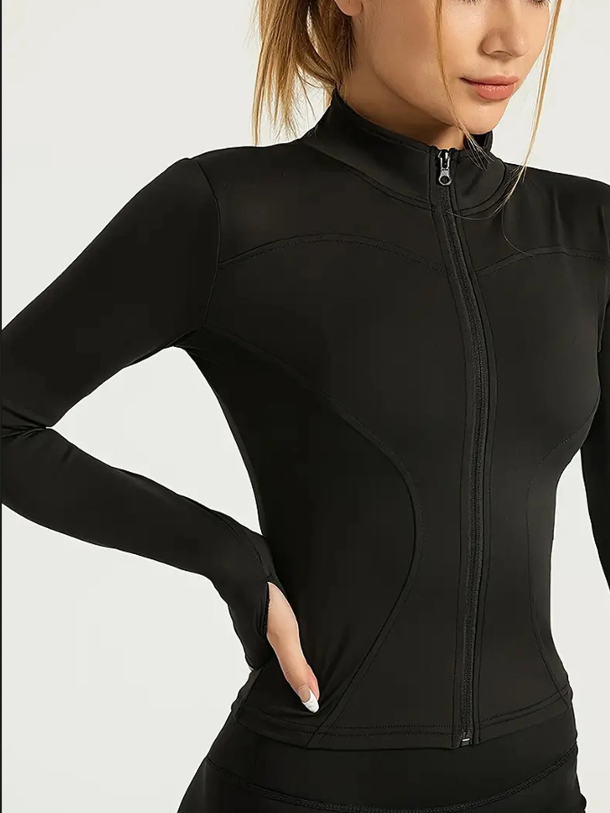 Women's Slim-Fit Zip Sports Jacket