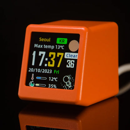 Geekmagic Cool Wifi Desktop Weather - Ultra-Orange