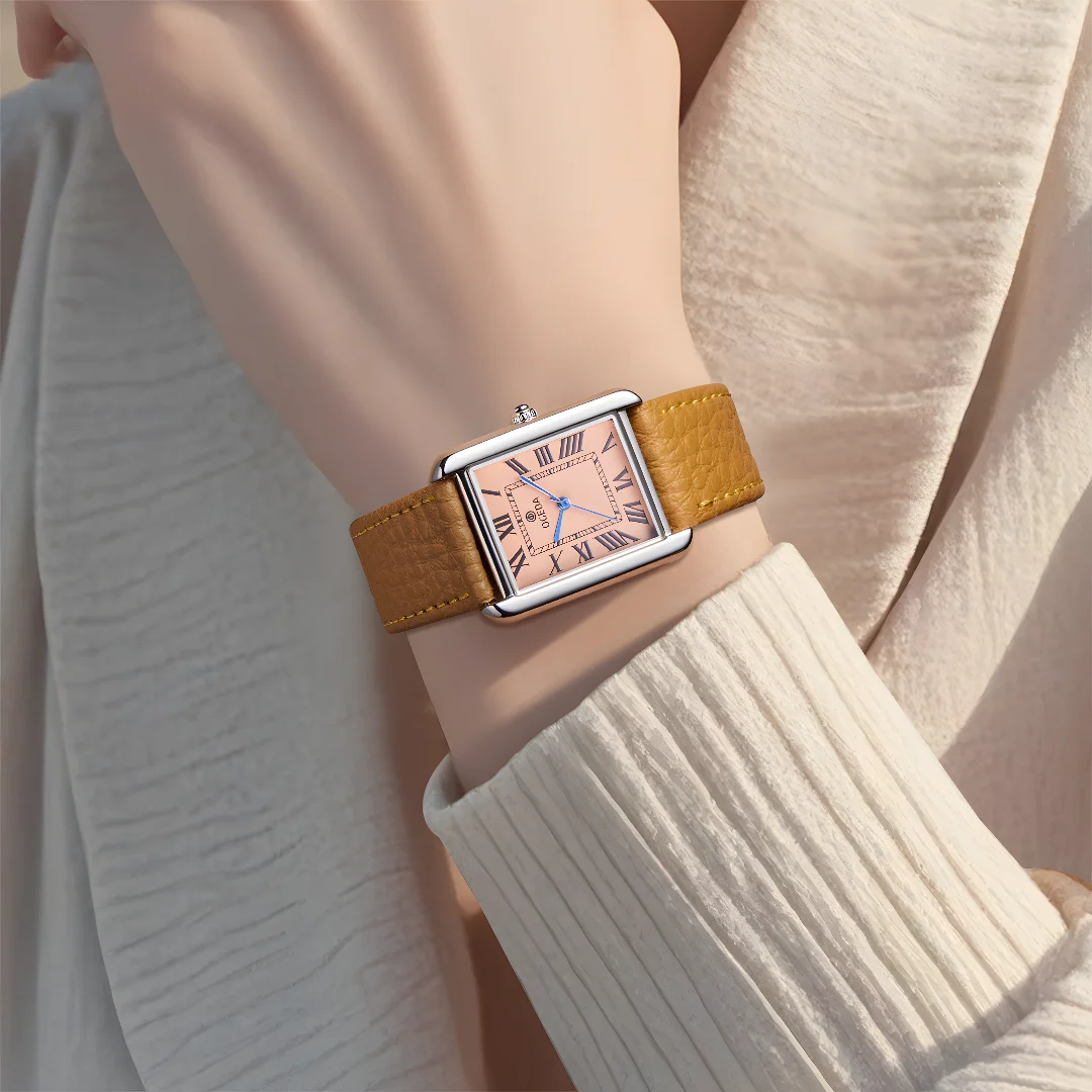OGEDA Rectangle Quartz Watch Square Dial