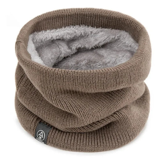 Fleece-Lined Knit Neck Warmer