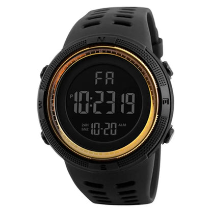 Electronic Watch Mens Military Sports - Gold