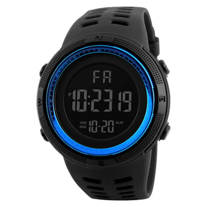 Electronic Watch Mens Military Sports - Blue