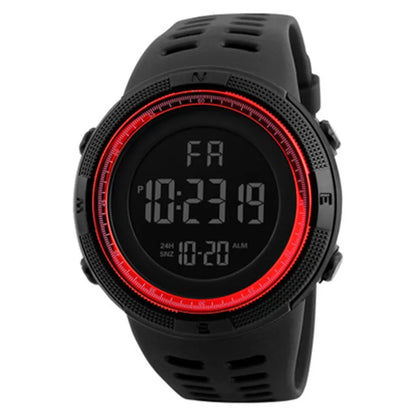 Electronic Watch Mens Military Sports - Red