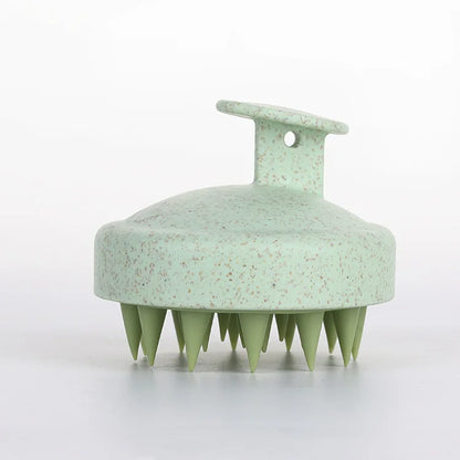 Silicone Shampoo Brush Body Massage - Green