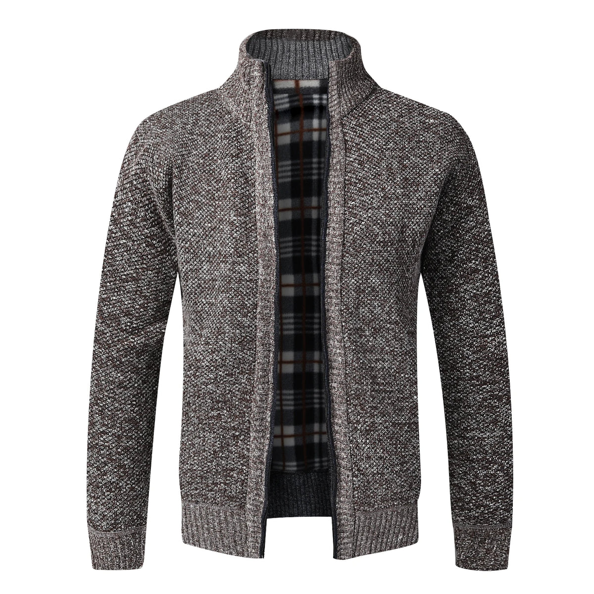Men's Fleece-Lined Full-Zip Cardigan