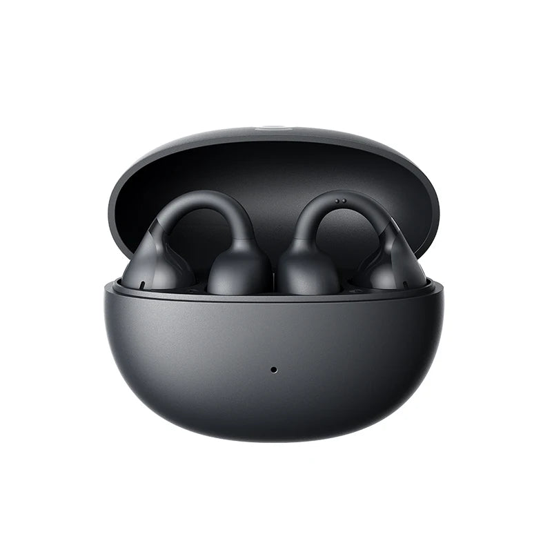 Wireless Ear Clip Earbuds Open - Black