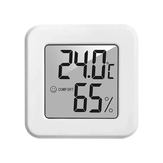 Indoor Temperature Humidity Meter Bedroom - White