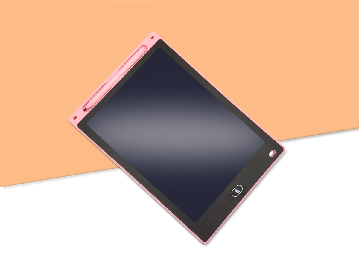 Kids Rechargeable LCD Drawing Tablet - Pink-10in-Color
