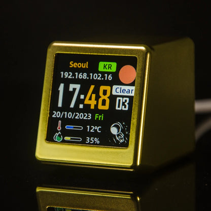 Geekmagic Cool Wifi Desktop Weather - Ultra-Gold