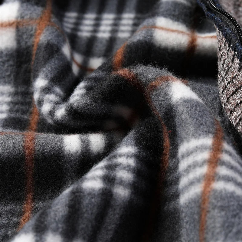 Men's Fleece-Lined Full-Zip Cardigan