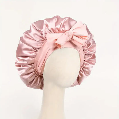 Satin Bonnet Silk Adjustable Bonne - Champagne