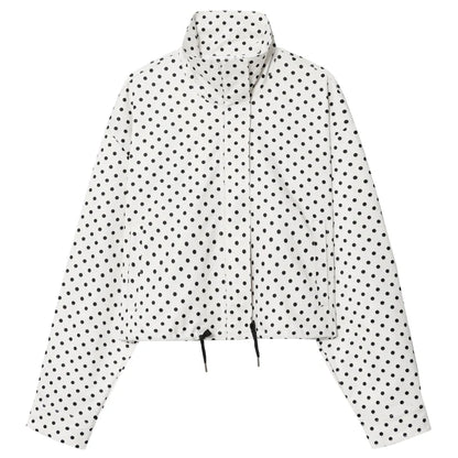 Women's Polka Dot Bomber Jacket - Jacket
