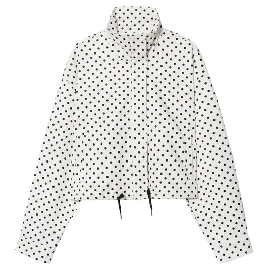 Women's Polka Dot Bomber Jacket - Jacket