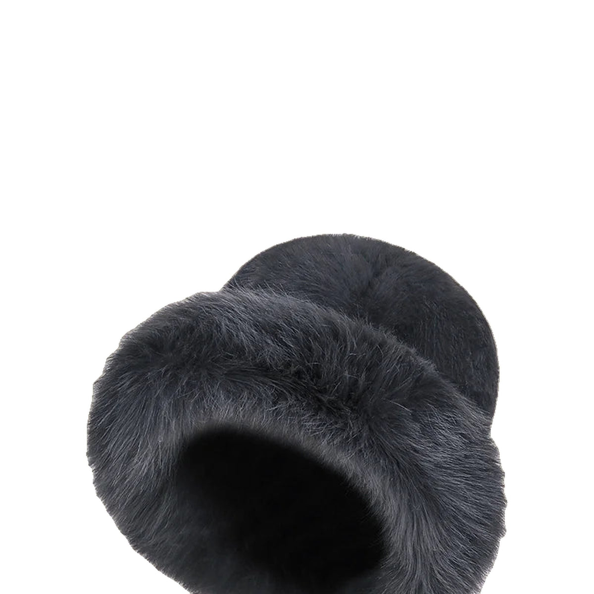 FluffCap Faux Fur Bucket Hat - Gray