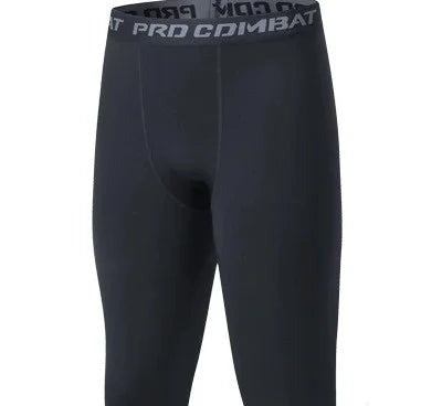 Men's Fleece-Lined Thermal Leggings - Black