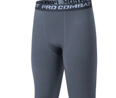 Men's Fleece-Lined Thermal Leggings - Gray