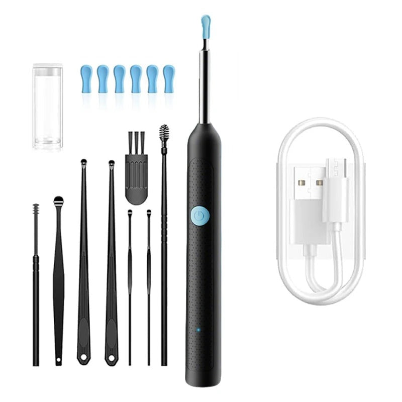 ClearSight Ear Wax Removal Camera - Y38 8pcs Set Black
