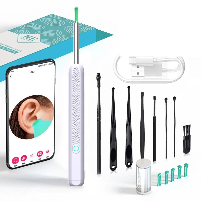 ClearSight Ear Wax Removal Camera - NE3-D 8pcs Set White
