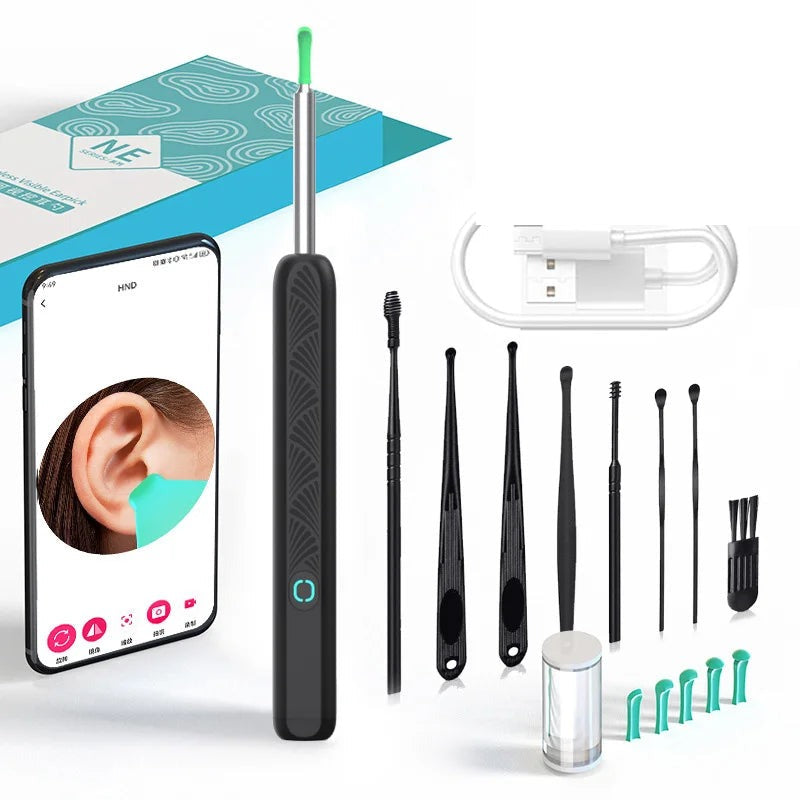 ClearSight Ear Wax Removal Camera - NE3-D 8pcs Set Black