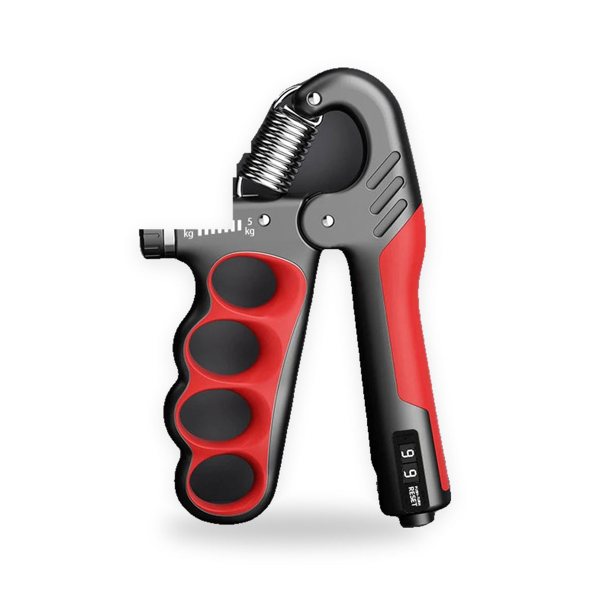 GripForge Hand Grip Strengthener - Mechanical Red