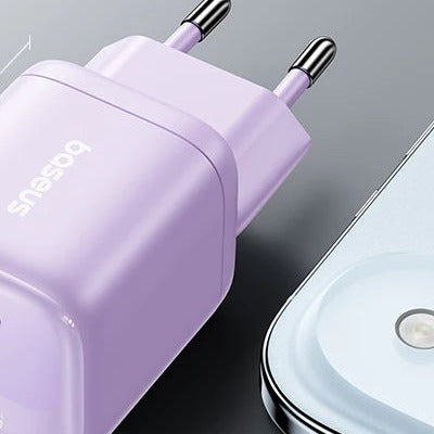 Baseus 45W GaN Fast Charger - Purple EU Plug