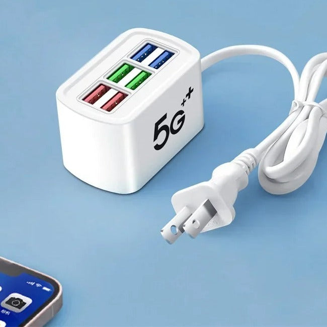 ChargeNest 6-in-1 USB Charging Station