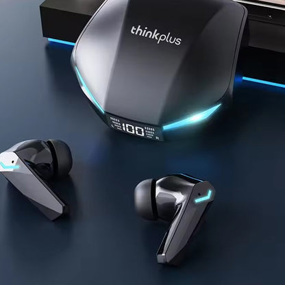 Lenovo XT53 Wireless Earbuds with LED Display - Black