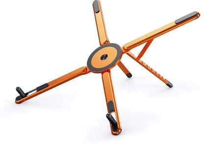 LiftDesk Foldable Aluminium Laptop Stand - Orange