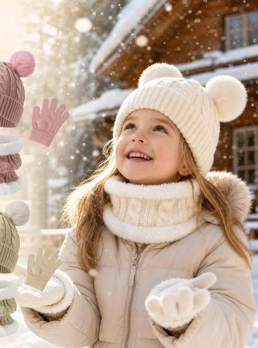 SnugTots Kids' Hat, Scarf & Gloves Set