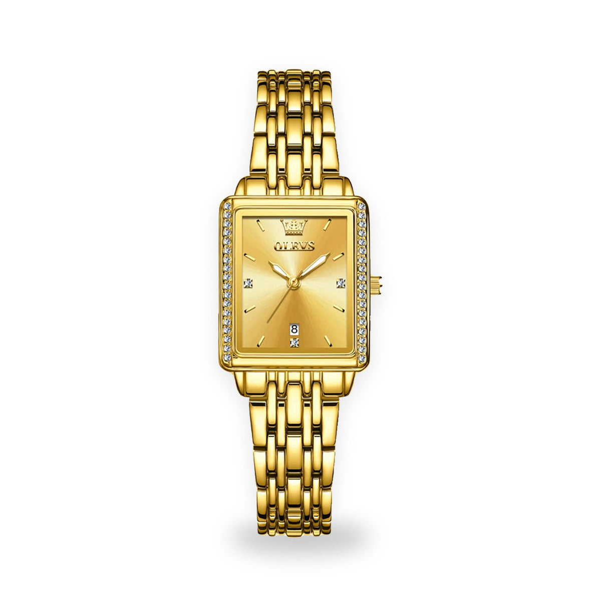 OLEVS 9995 Women's Gold Bracelet Watch - Gold Dial