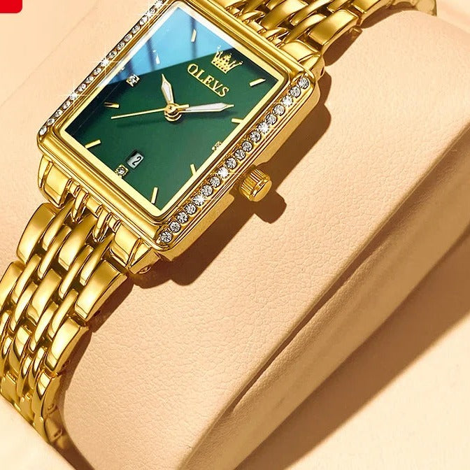 OLEVS 9995 Women's Gold Bracelet Watch