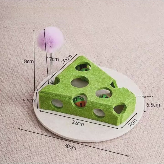 Felt Cat Puzzle Feeder Box