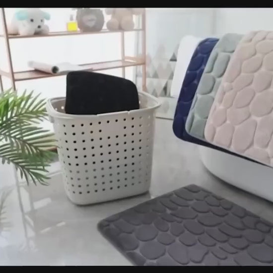 Embossed Fiber Carpet Bathroom Living
