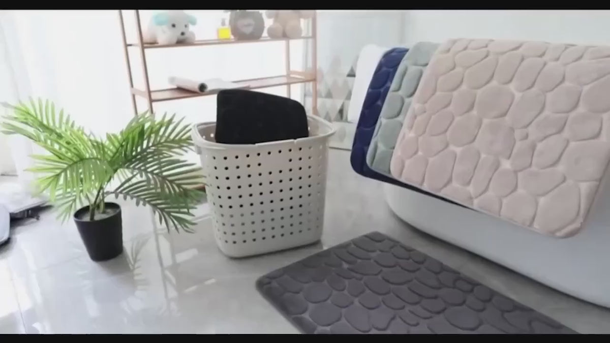 Embossed Fiber Carpet Bathroom Living