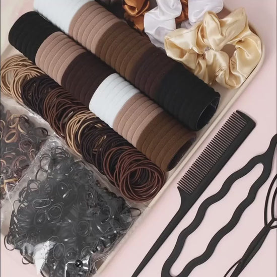 Women Dark Hair Elastic Seamless