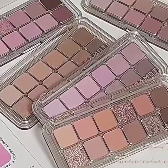 12-color Low Saturation Matte Eyeshadow